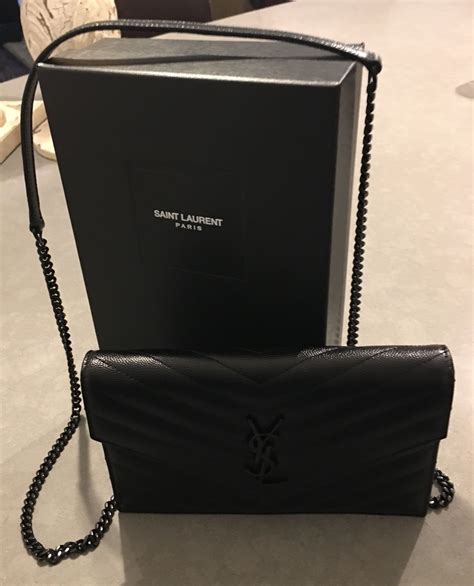 ysl black wallet|YSL black wallet on chain.